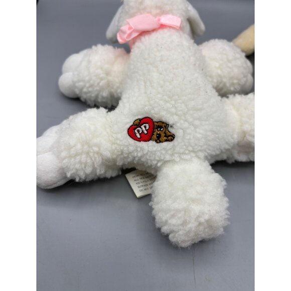 Vtg 80s Pound Puppies White Poodle Beige Puppy Lot of 2 - Picture 4 of 10